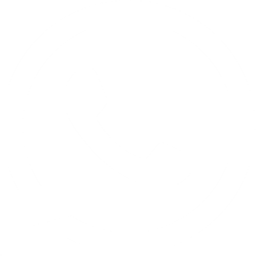 Logo van WhatsApp in het wit.